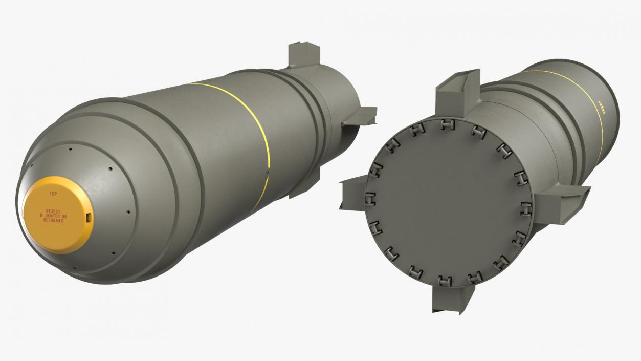 3D Military Thermonuclear Bomb MK-17 model