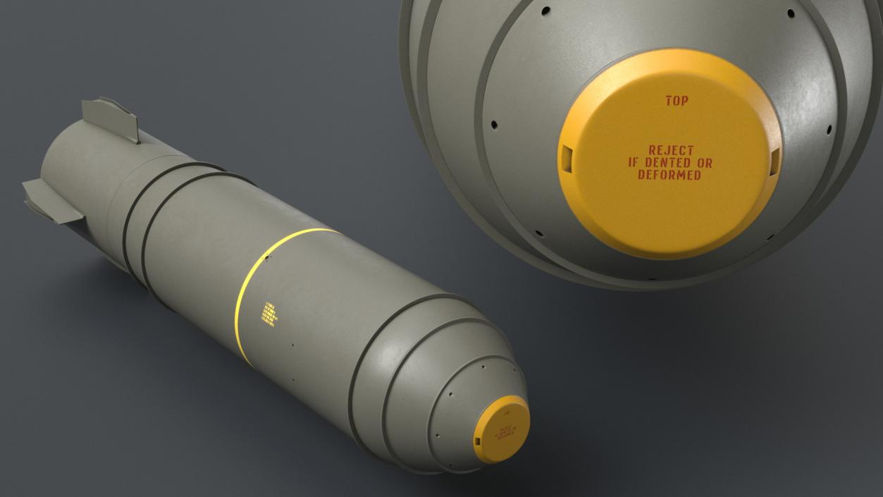 3D Military Thermonuclear Bomb MK-17 model