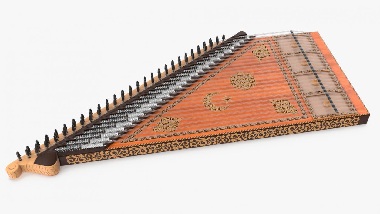 3D Kanun Turkish String Instrument