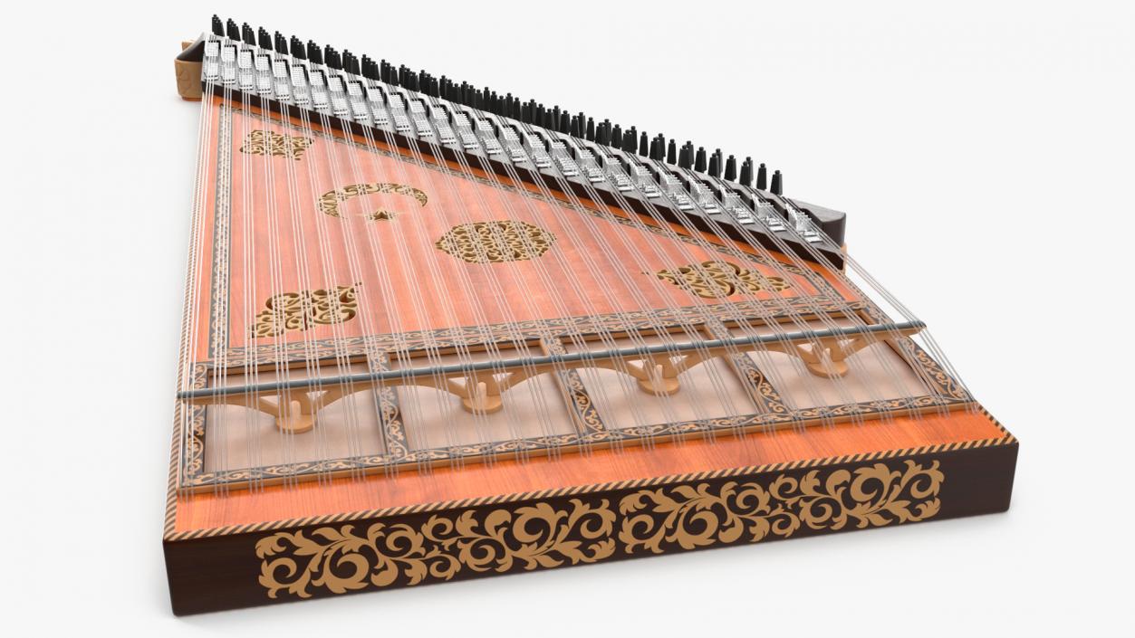 3D Kanun Turkish String Instrument