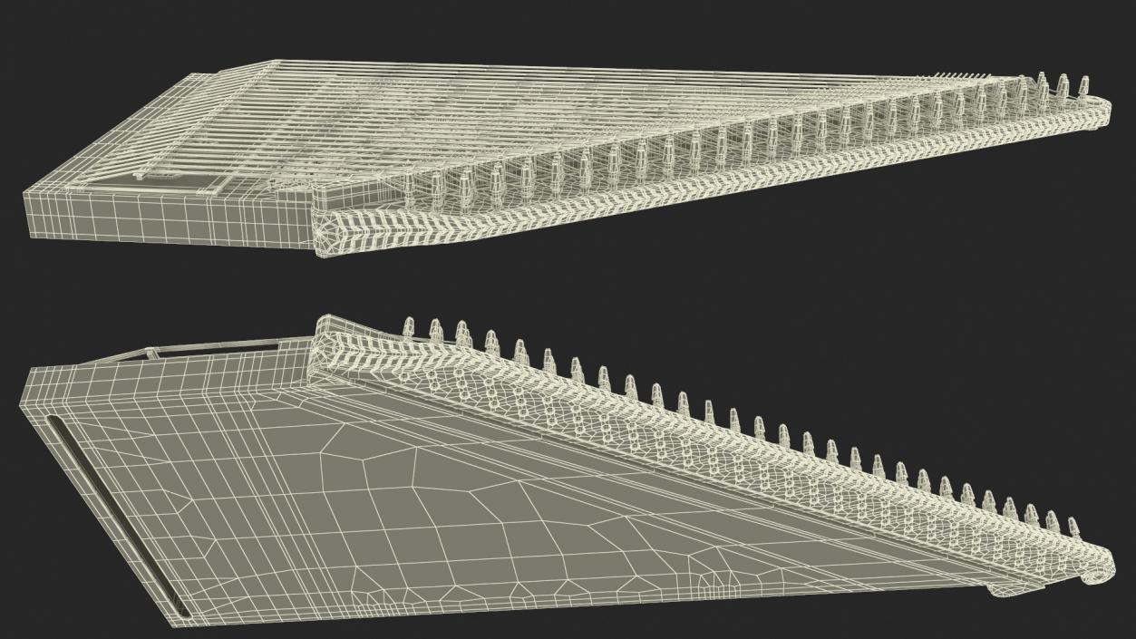 3D Kanun Turkish String Instrument