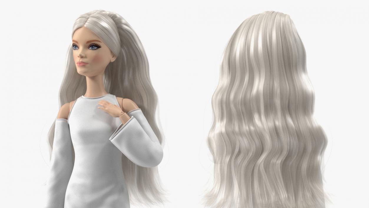 3D Barbie Doll With Long Hair