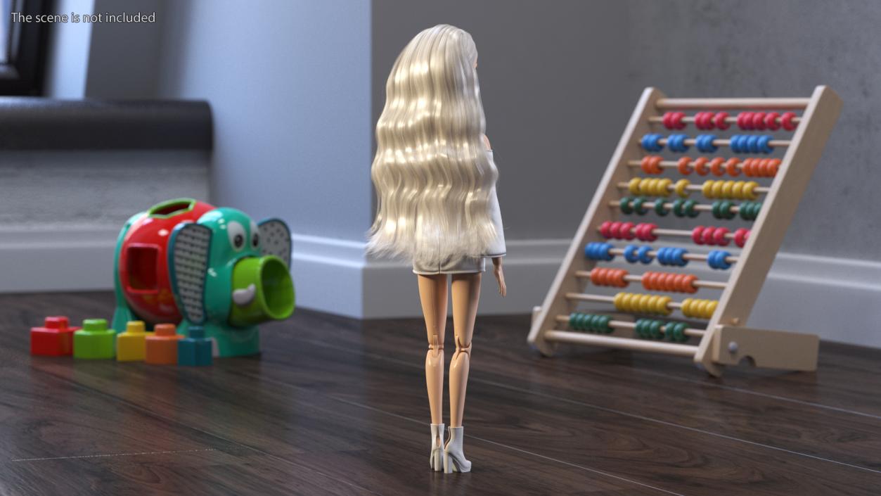 3D Barbie Doll With Long Hair