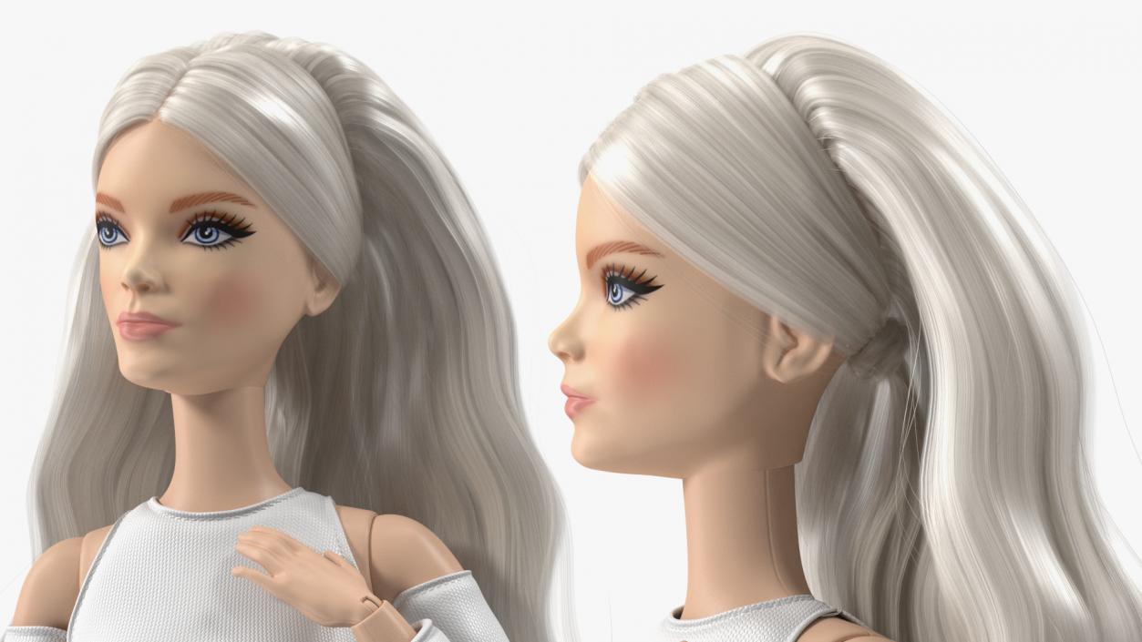 3D Barbie Doll With Long Hair