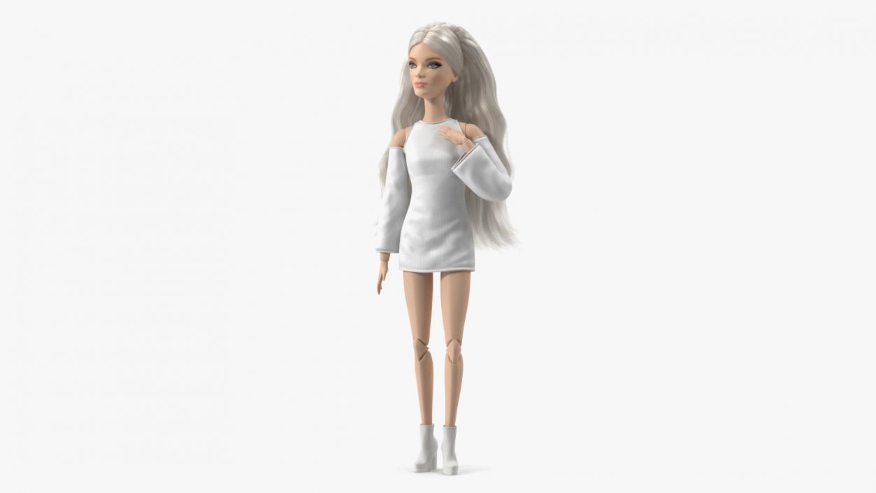 3D Barbie Doll With Long Hair