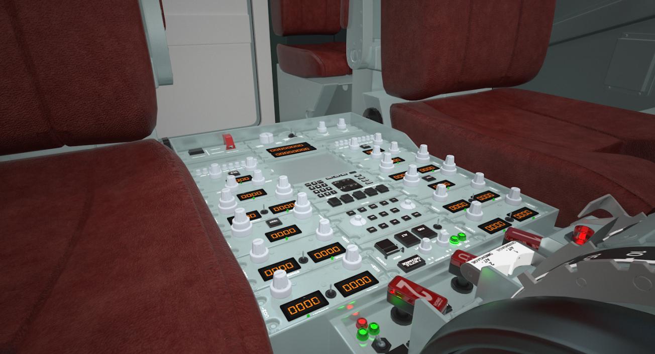 3D Boeing 737-900 with Interior Generic Rigged model