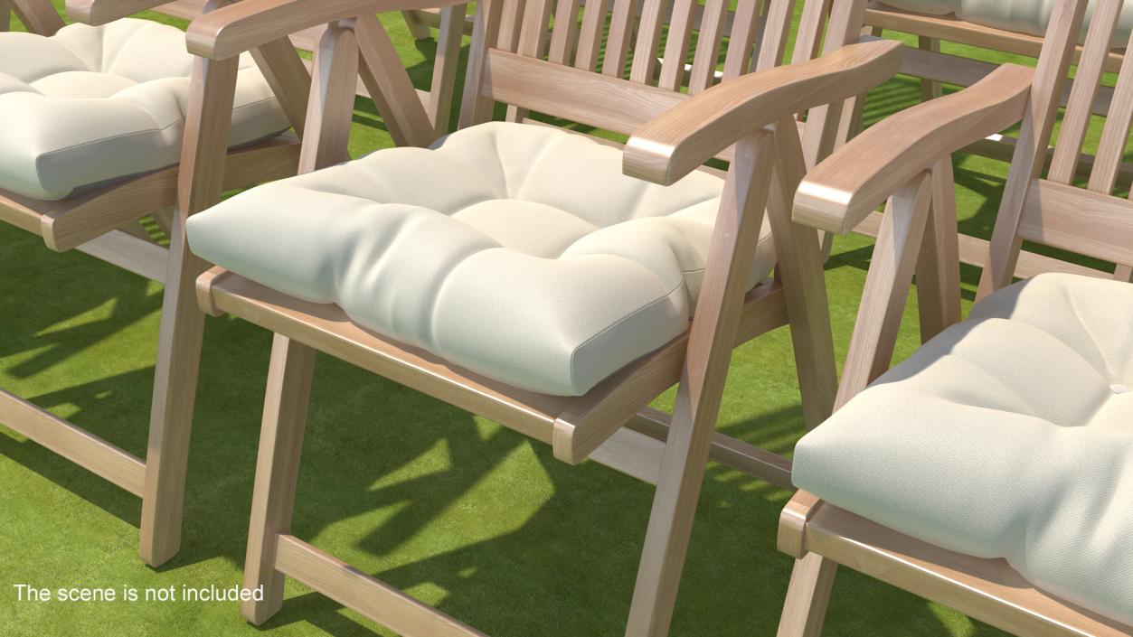 3D Outdoor Chair Pillow(1) model