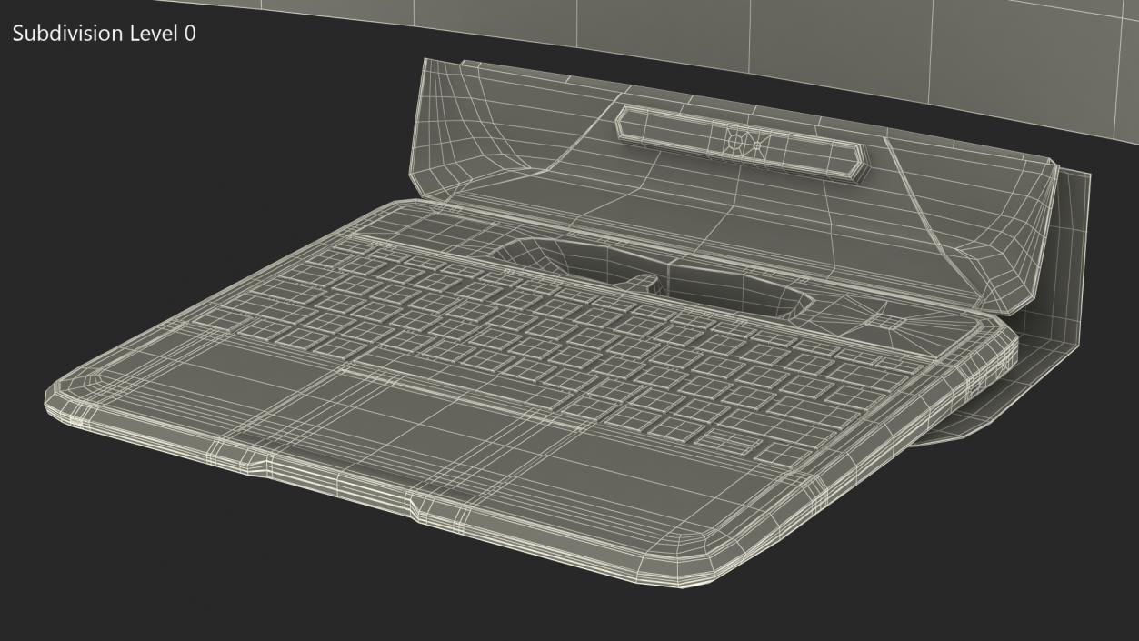 First Augmented Reality Laptop Spacetop 3D model