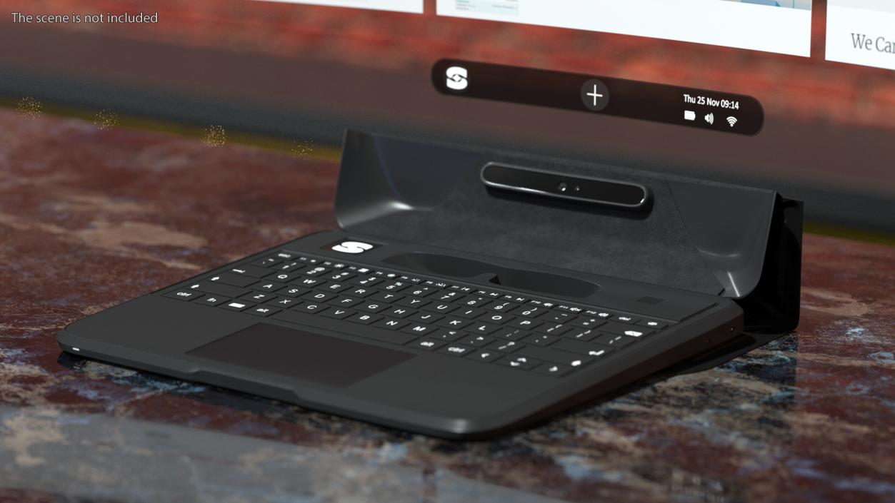 First Augmented Reality Laptop Spacetop 3D model