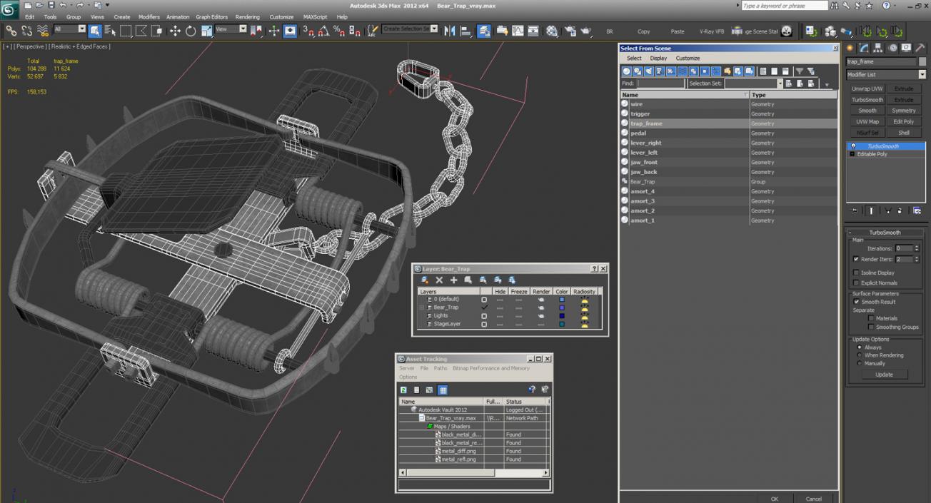 Bear Trap 3D model