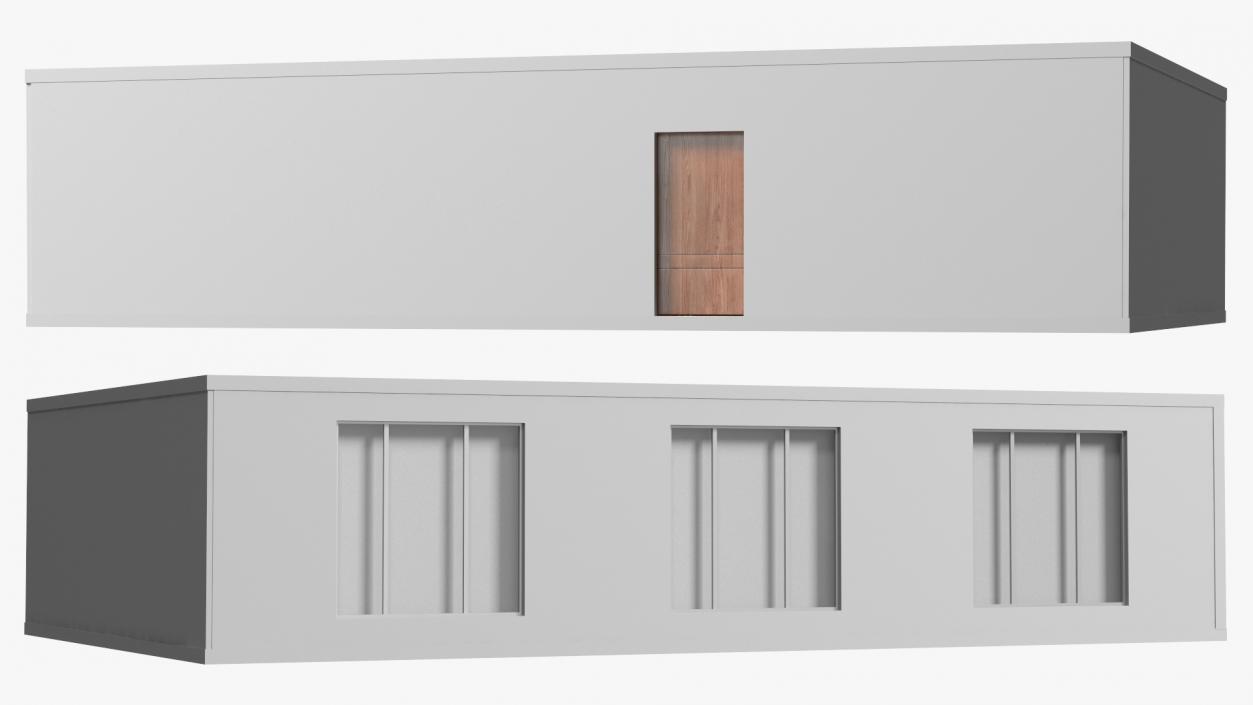 3D Meeting Room Wooden With Filling Light model