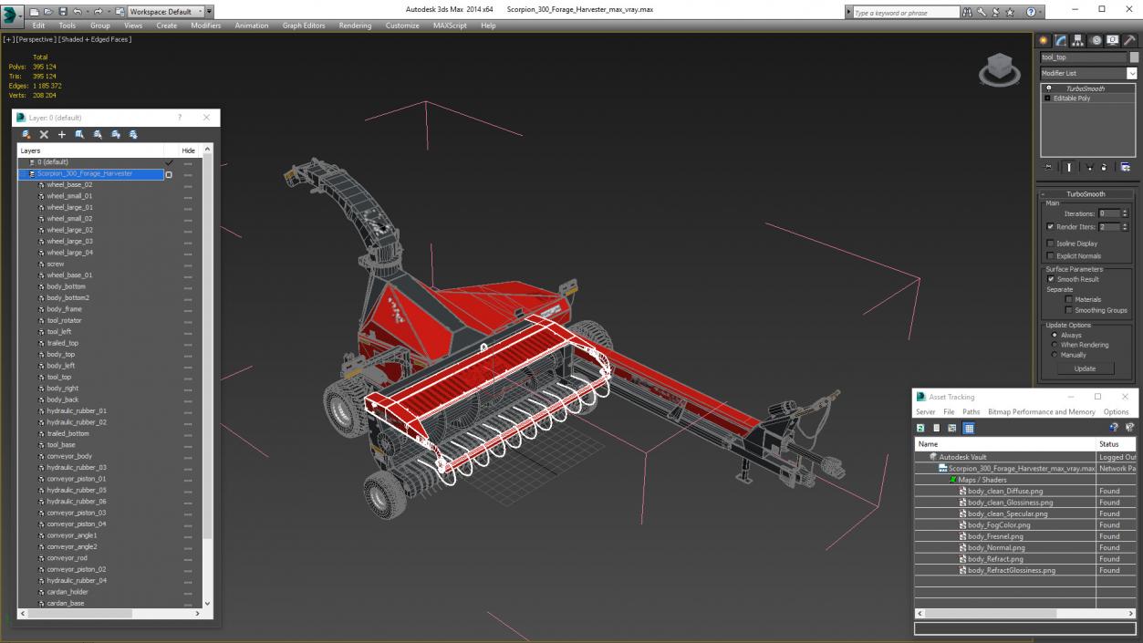 Scorpion 300 Forage Harvester 3D model