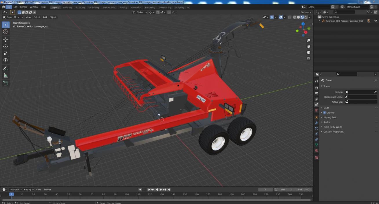 Scorpion 300 Forage Harvester 3D model