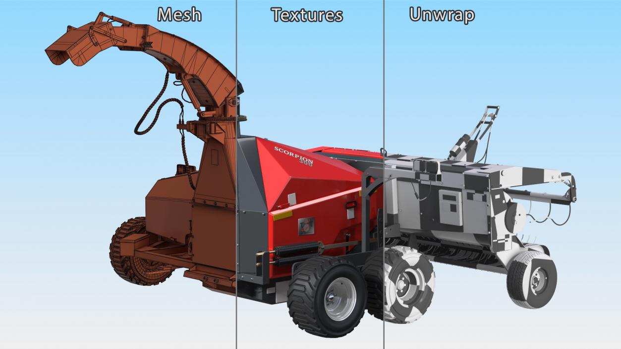 Scorpion 300 Forage Harvester 3D model