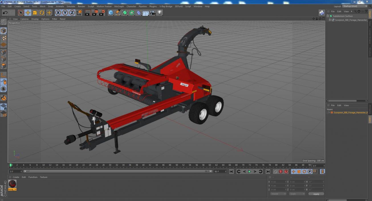 Scorpion 300 Forage Harvester 3D model