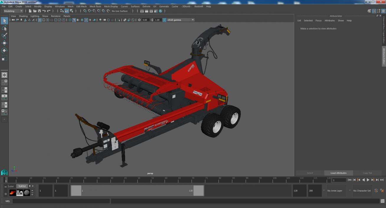 Scorpion 300 Forage Harvester 3D model