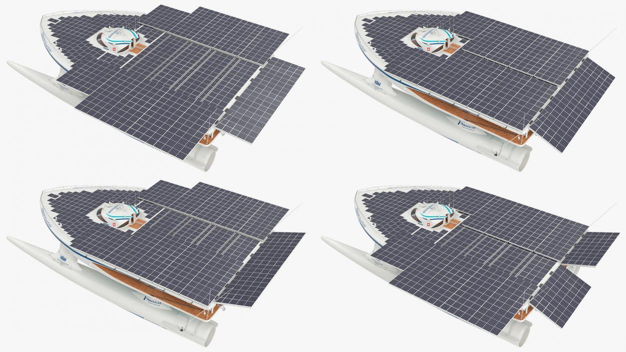 Electric Yacht PlanetSolar Rigged for Cinema 4D 3D