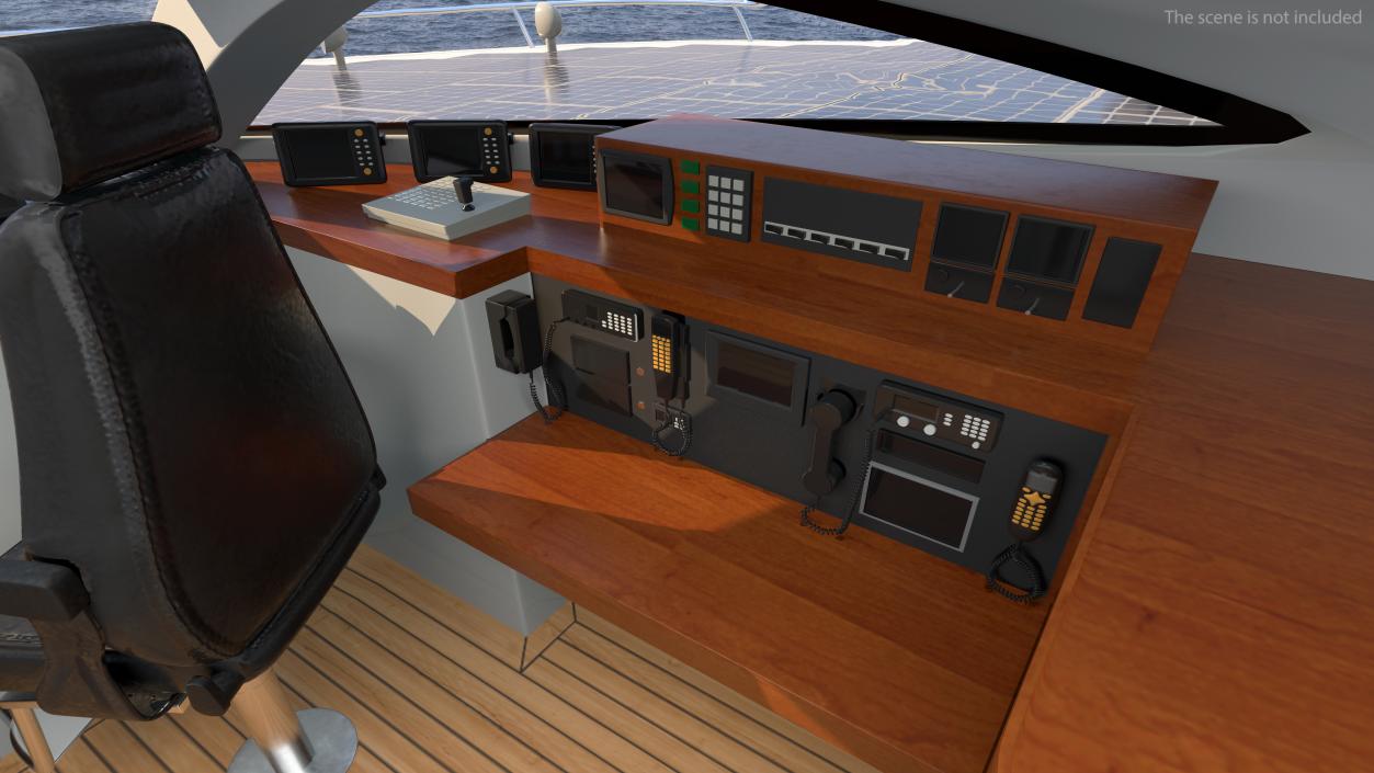 Electric Yacht PlanetSolar Rigged for Cinema 4D 3D