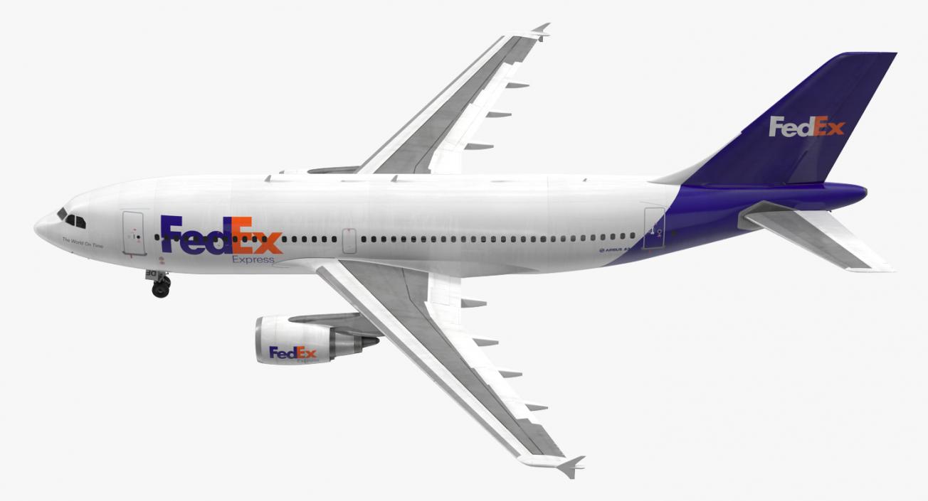 3D Airbus A310-300 FedEx