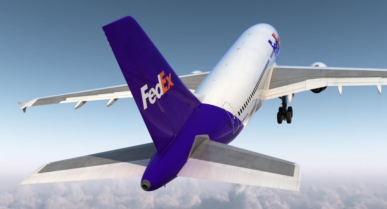 3D Airbus A310-300 FedEx