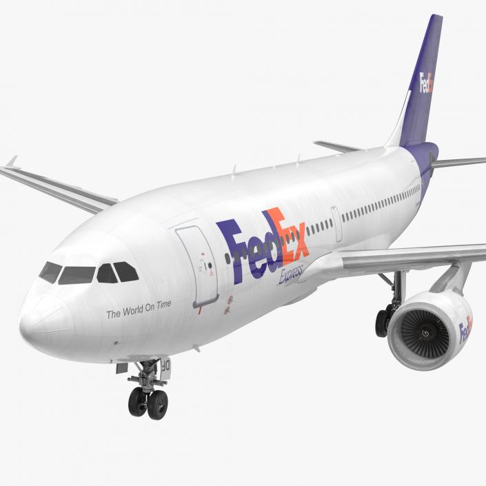 3D Airbus A310-300 FedEx