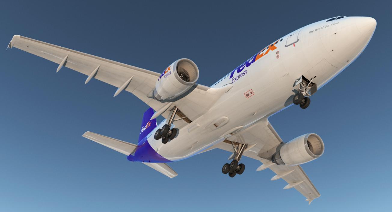 3D Airbus A310-300 FedEx