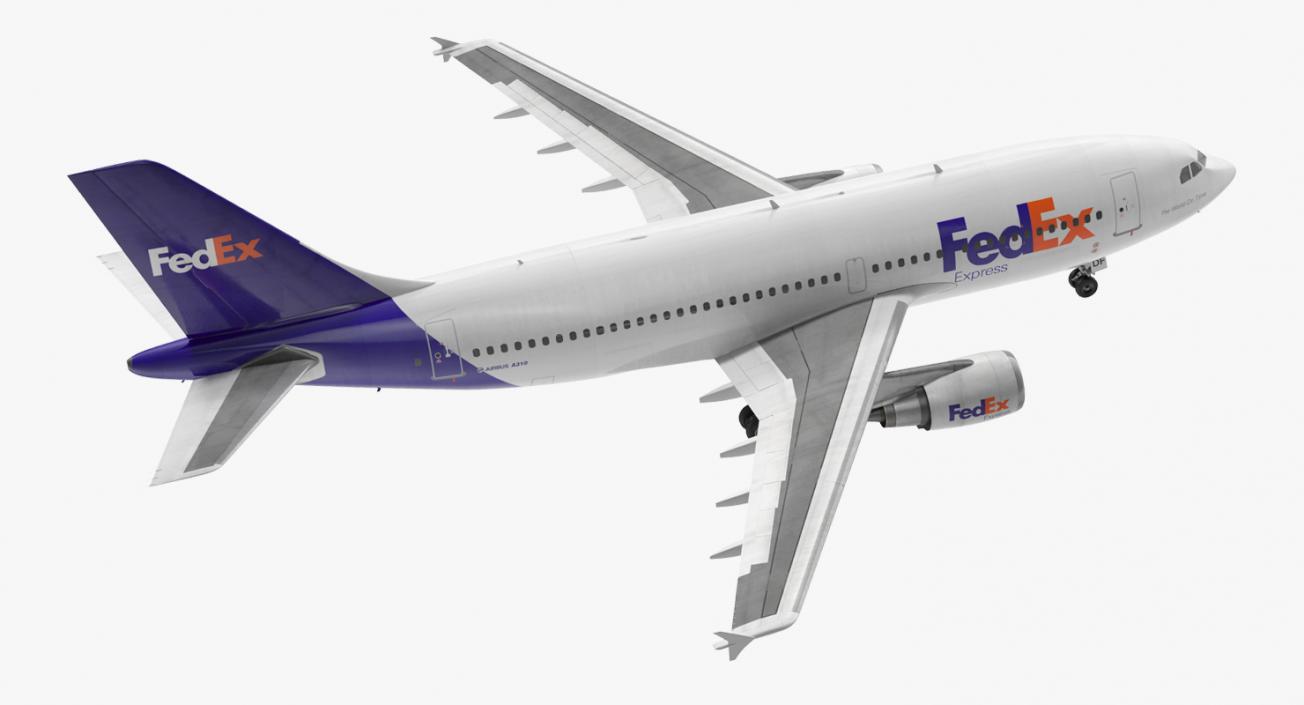 3D Airbus A310-300 FedEx