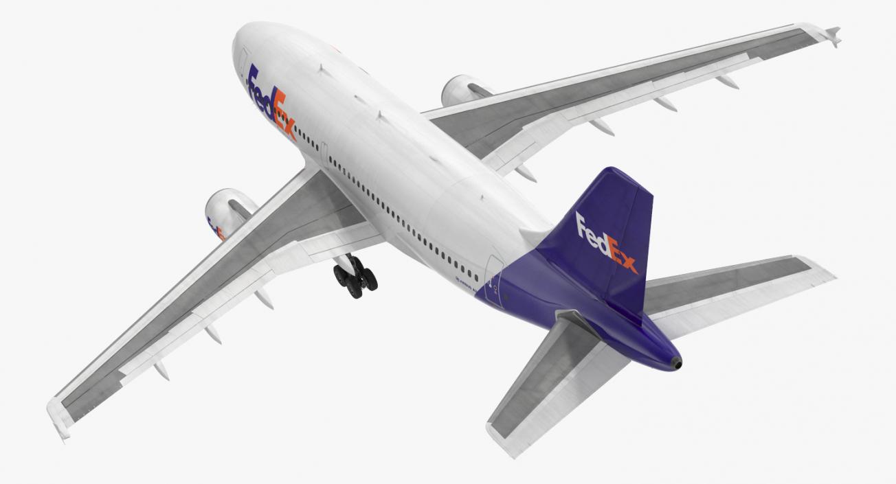 3D Airbus A310-300 FedEx