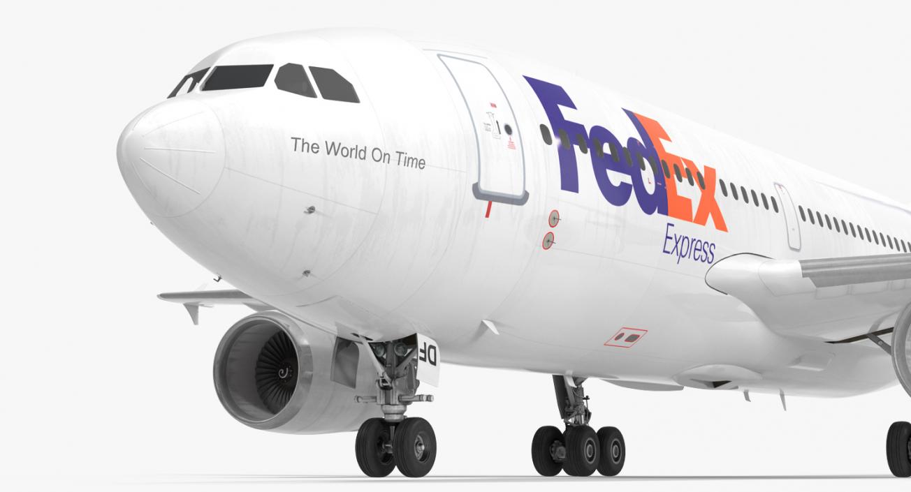 3D Airbus A310-300 FedEx