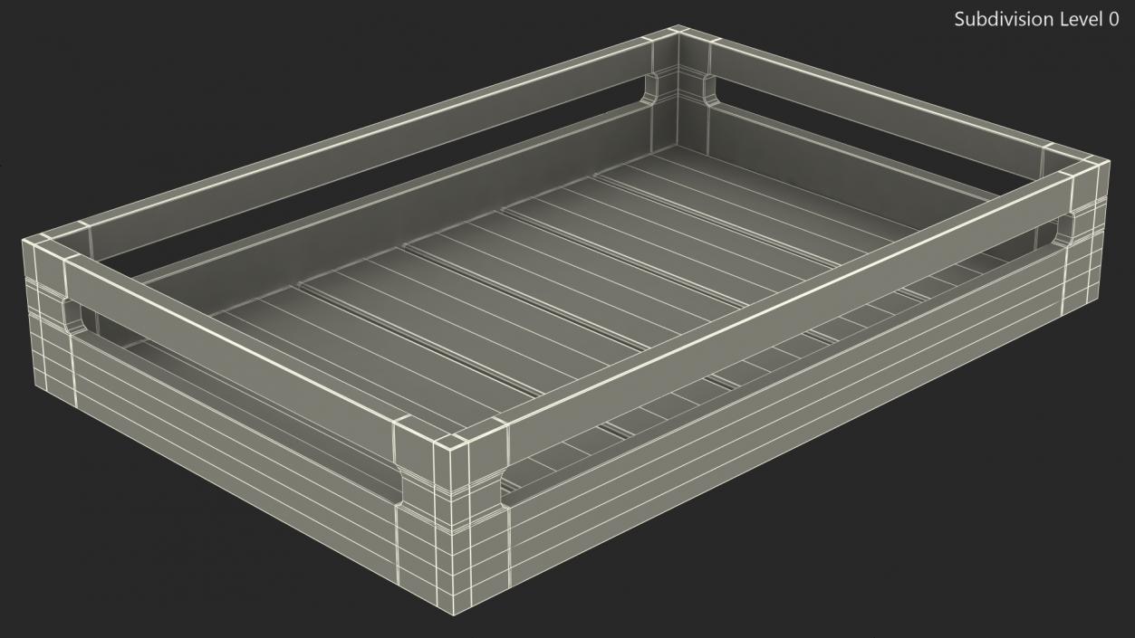 Stacking Crate h8cm 3D model