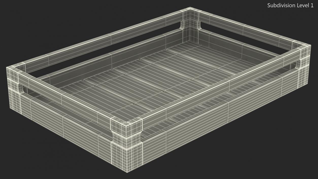 Stacking Crate h8cm 3D model