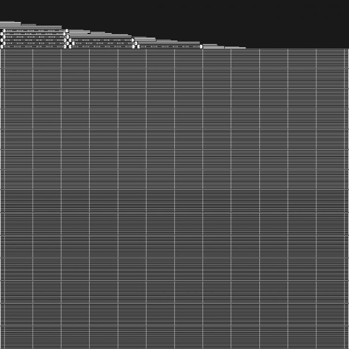 3D Thick Steel Pipes Bundle 6 Meters model