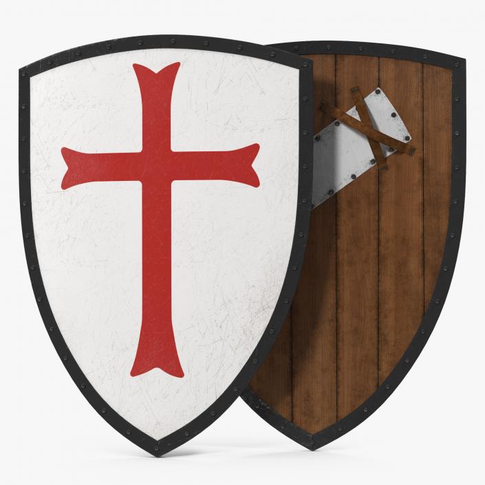 Knights Templar Shield 3D