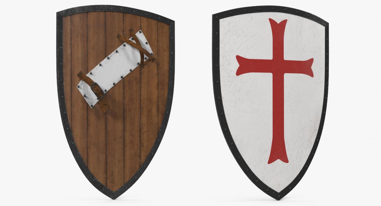 Knights Templar Shield 3D