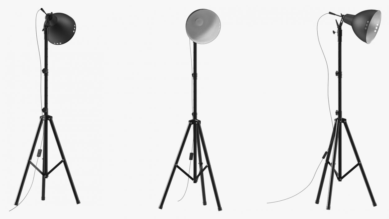 Studio Spotlight on Tripod Stand 3D