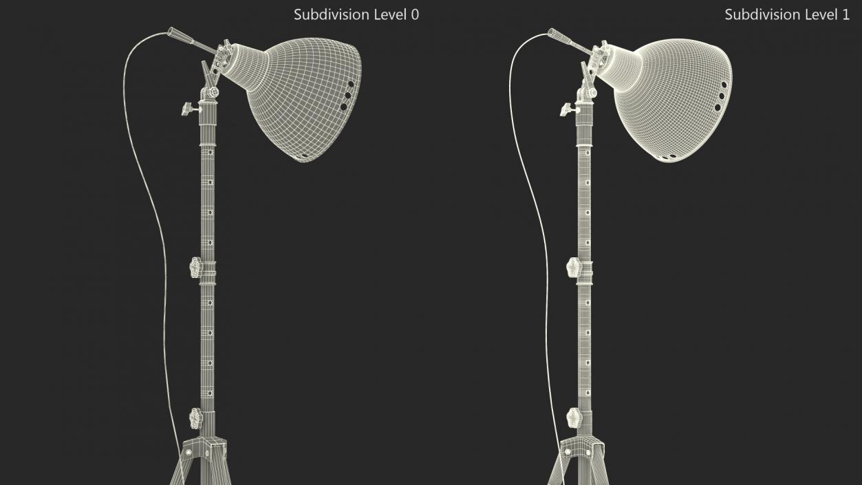 Studio Spotlight on Tripod Stand 3D