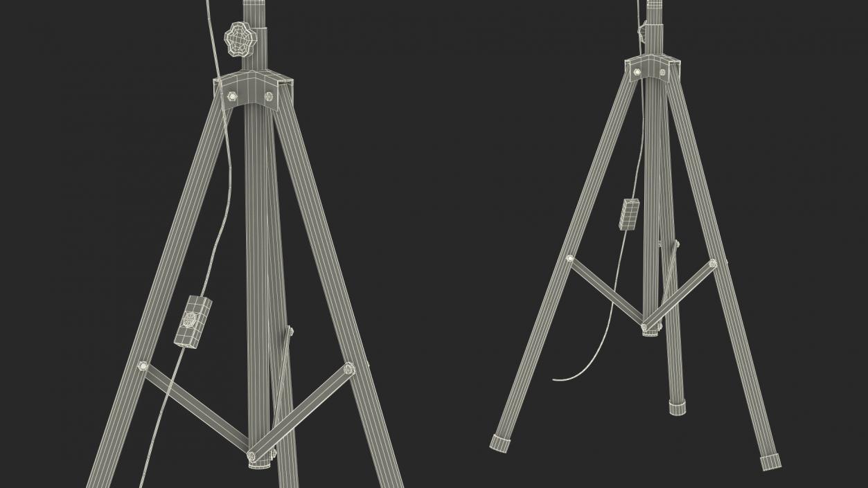 Studio Spotlight on Tripod Stand 3D