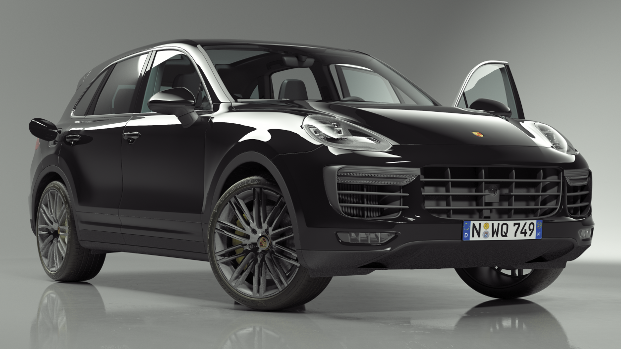 2015 Porsche Cayenne S Rigged 3D model