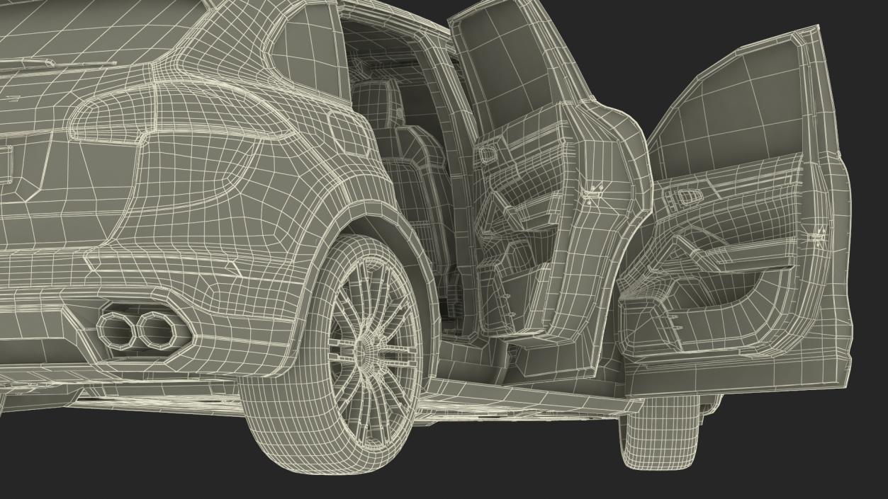 2015 Porsche Cayenne S Rigged 3D model