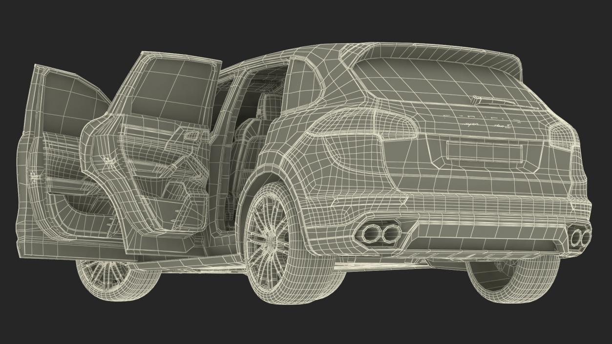 2015 Porsche Cayenne S Rigged 3D model