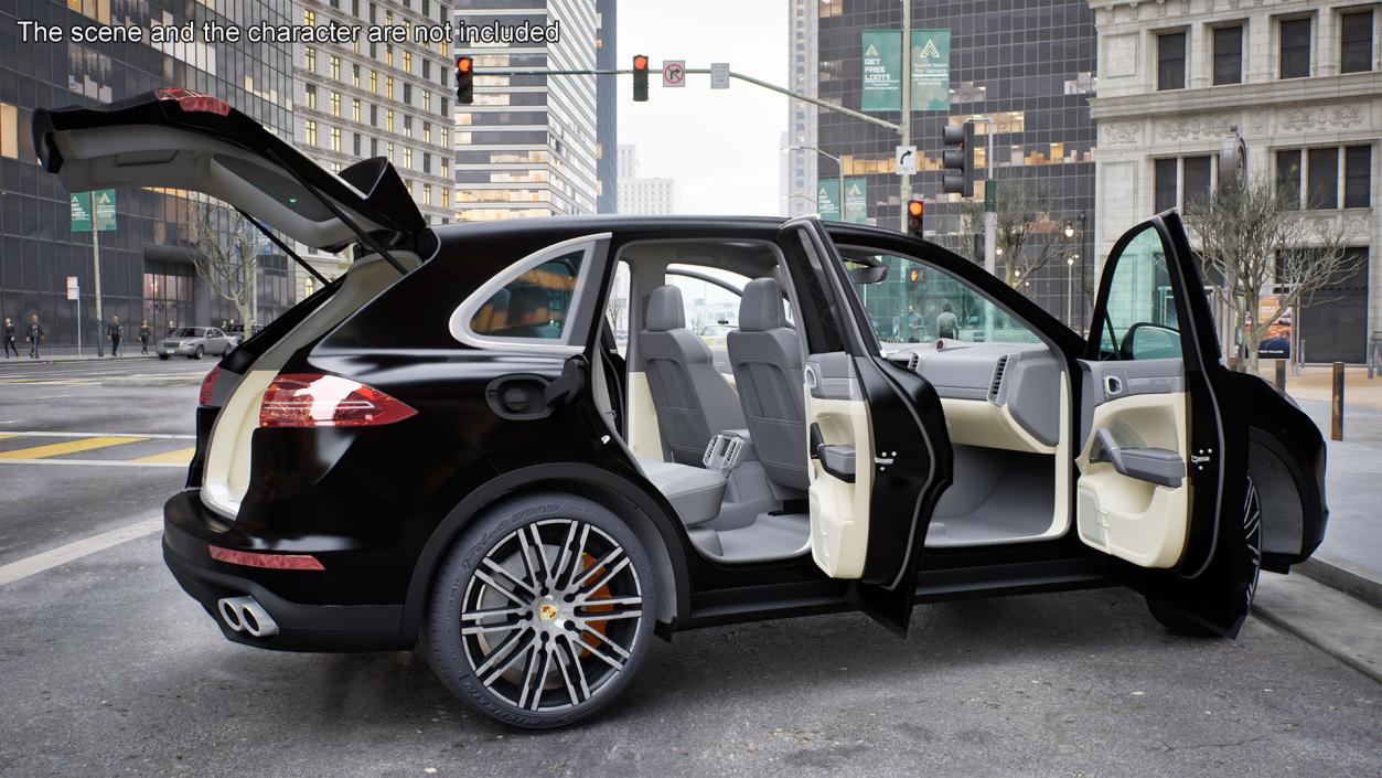 2015 Porsche Cayenne S Rigged 3D model