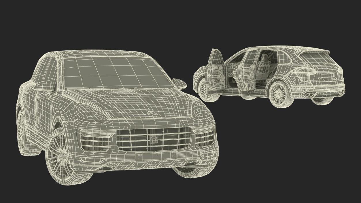 2015 Porsche Cayenne S Rigged 3D model