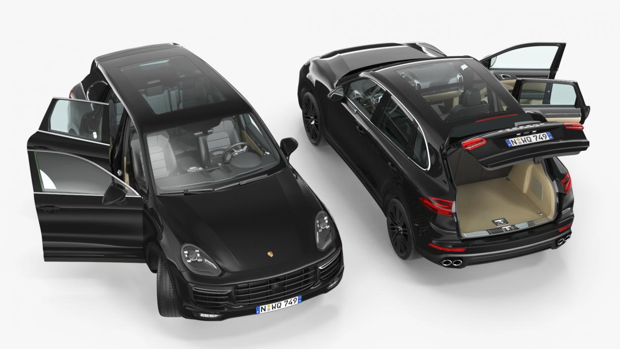 2015 Porsche Cayenne S Rigged 3D model