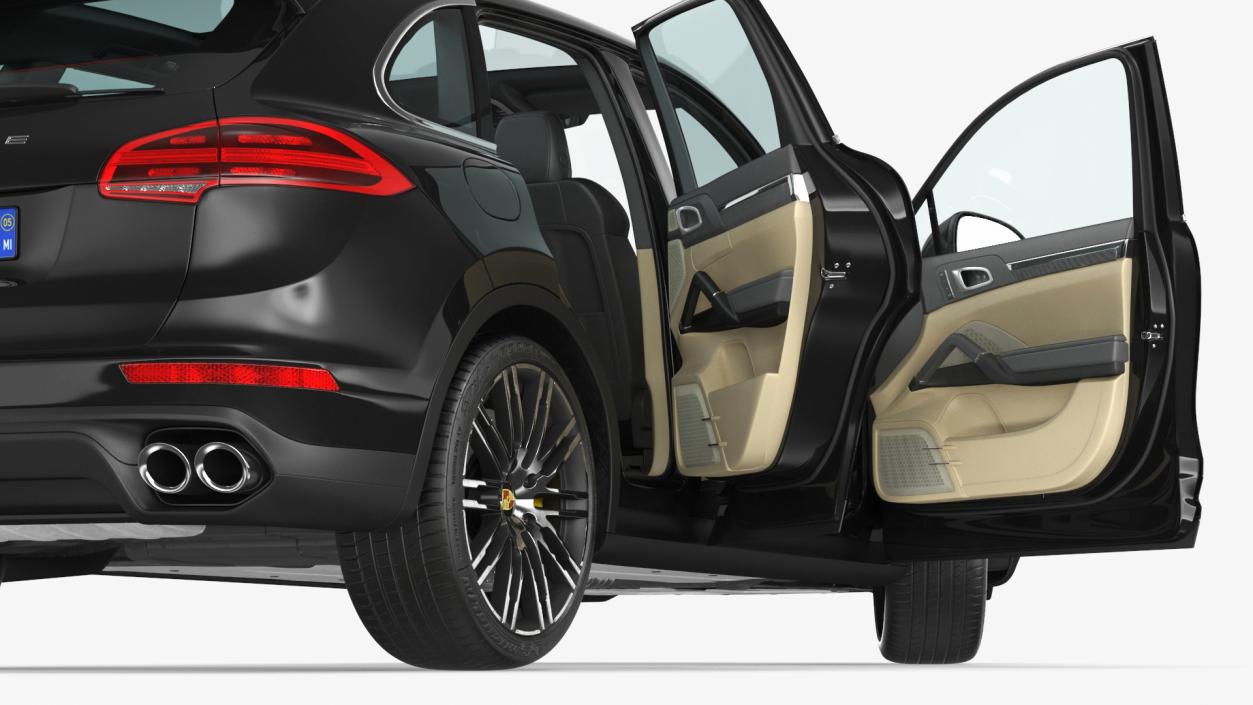 2015 Porsche Cayenne S Rigged 3D model