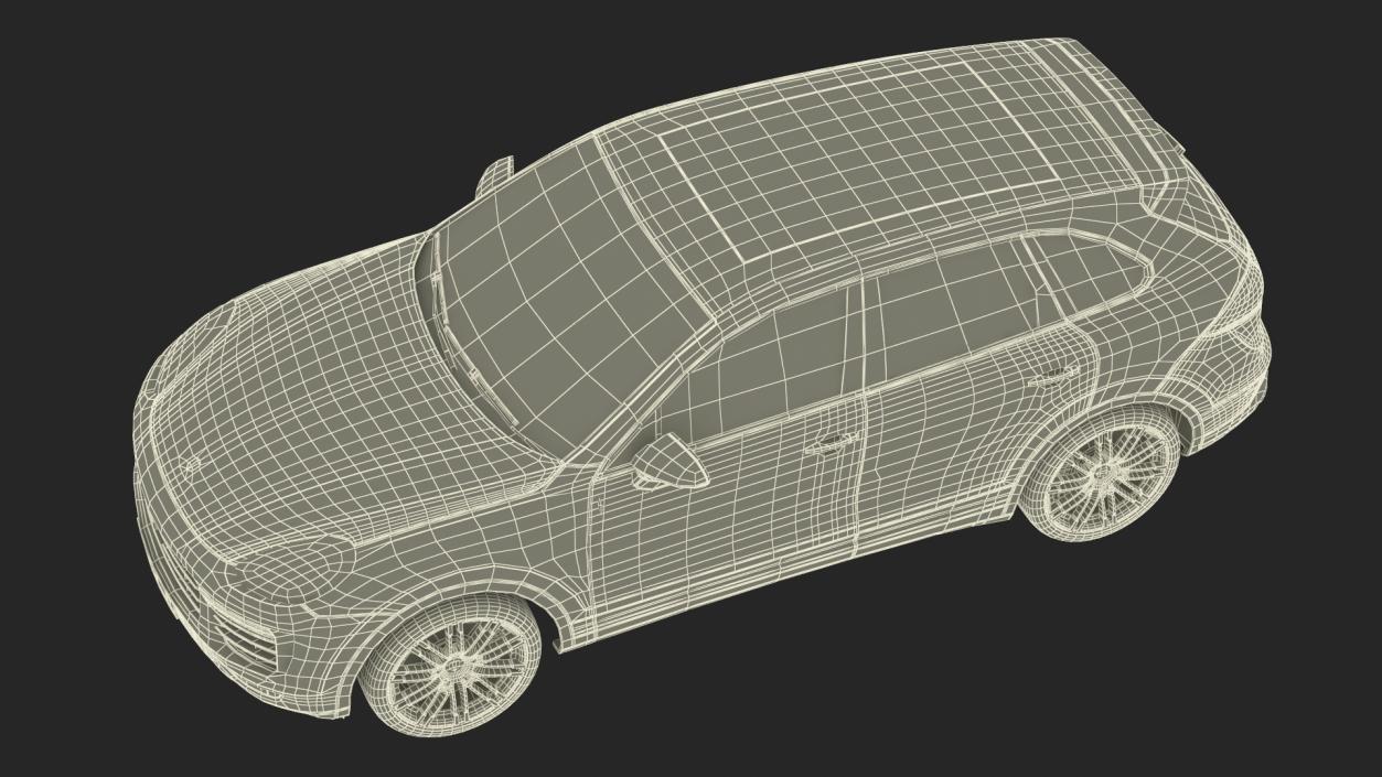 2015 Porsche Cayenne S Rigged 3D model