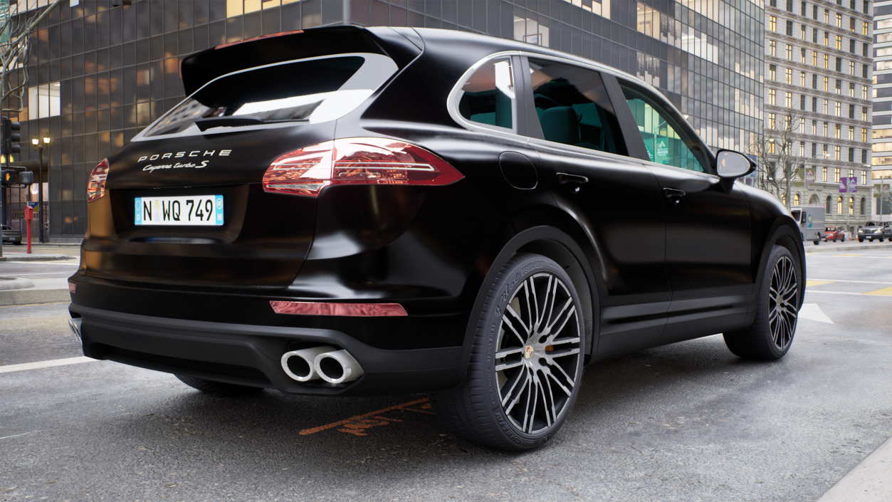 2015 Porsche Cayenne S Rigged 3D model