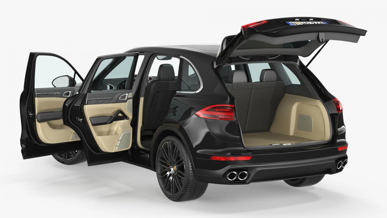 2015 Porsche Cayenne S Rigged 3D model