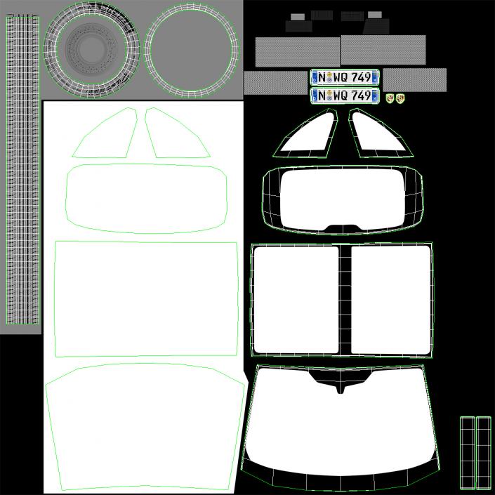 2015 Porsche Cayenne S Rigged 3D model