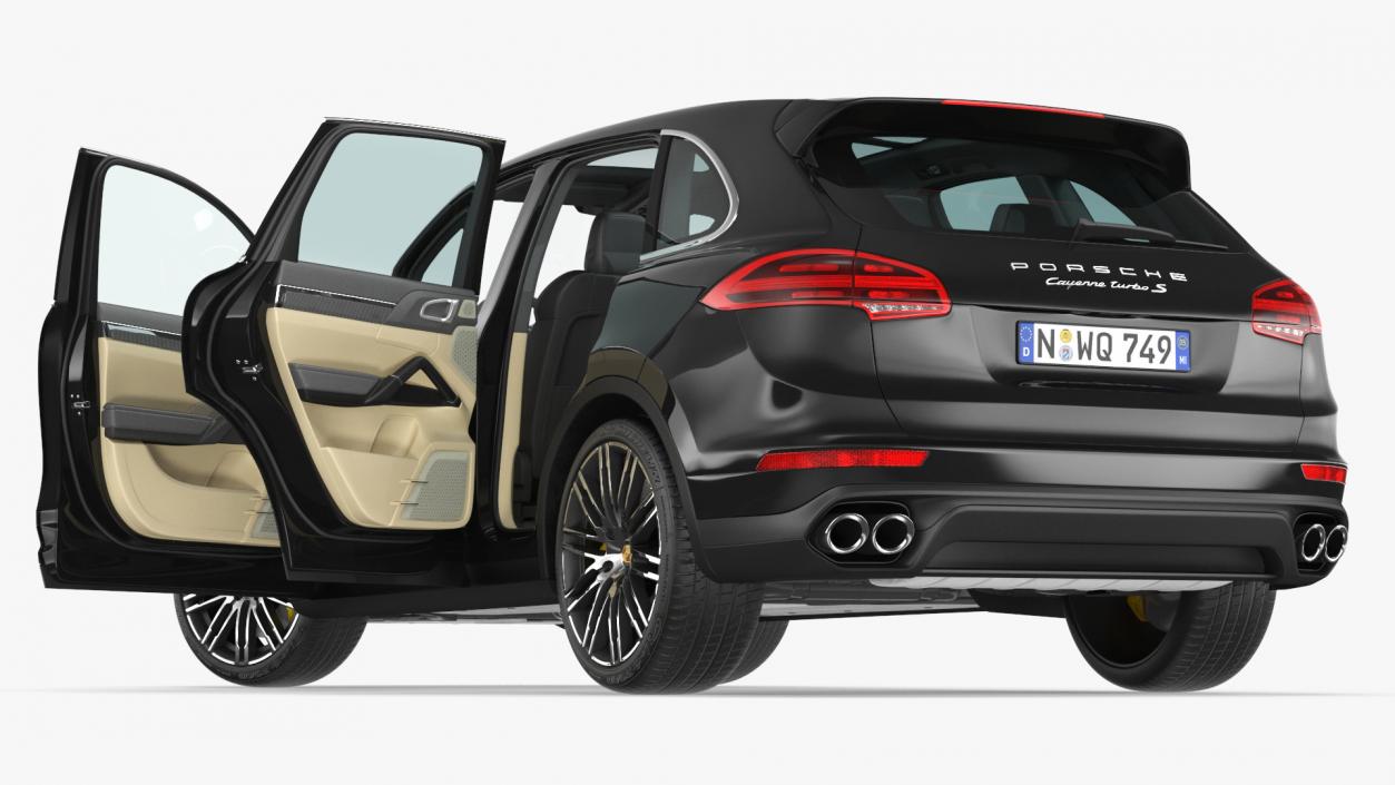 2015 Porsche Cayenne S Rigged 3D model