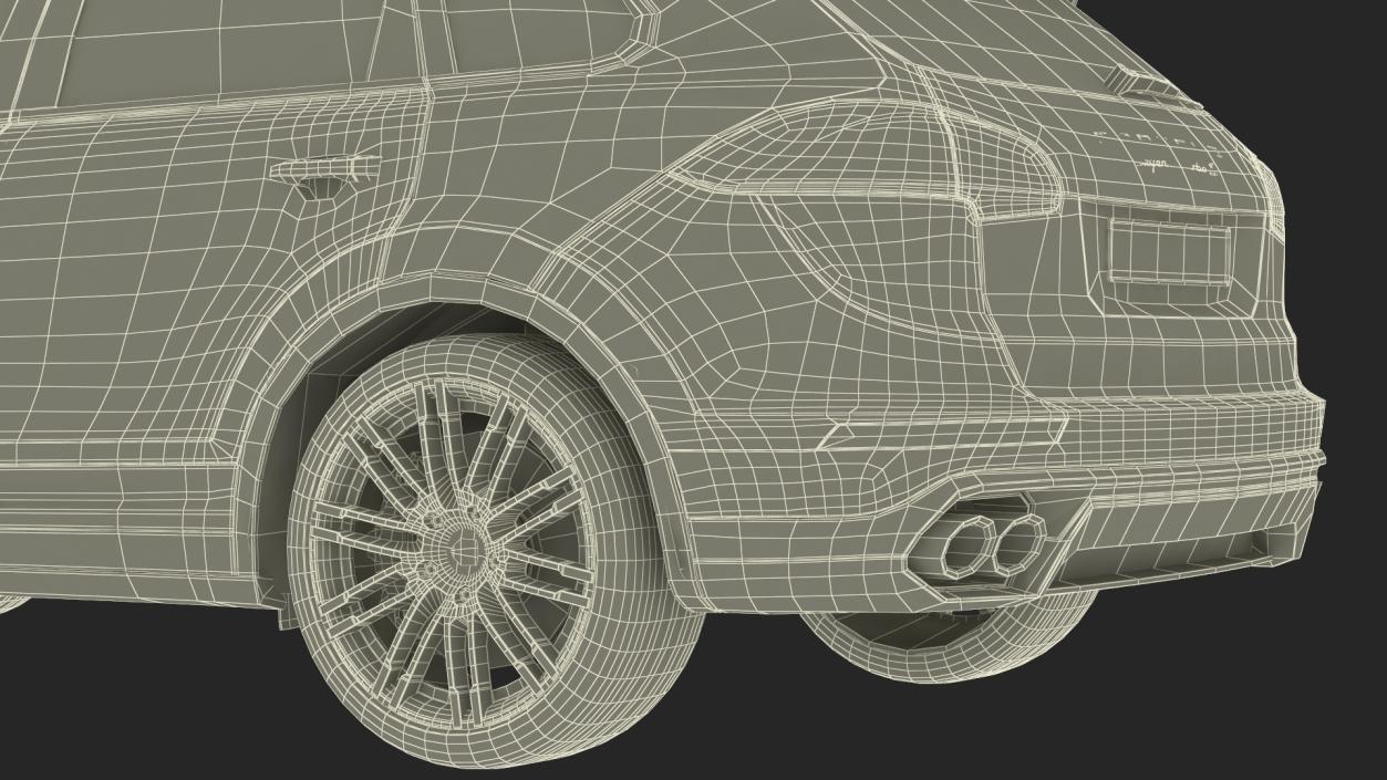 2015 Porsche Cayenne S Rigged 3D model